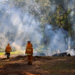Firesticks Training at Yarrawarra Cultural Centre May 2014 - Burn 5