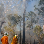 Firesticks Training at Yarrawarra Cultural Centre May 2014 - Burn 7