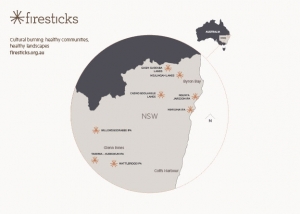 Map produced by UTS team shows the locations of project partners across NSW